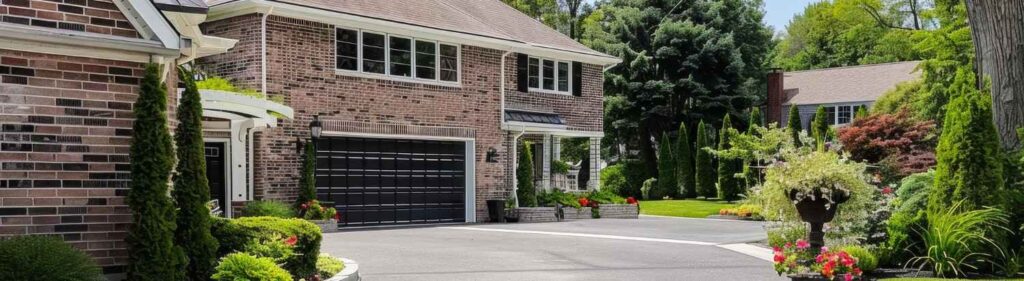 casa grande e entrada para carros