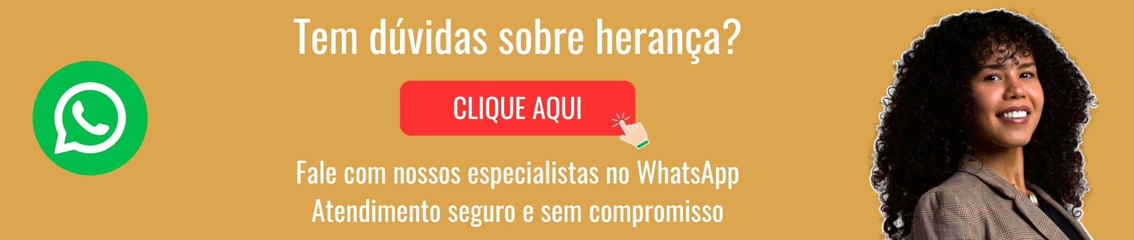 chamada à ação para a Dra. Vitória Vilarino do direito herança